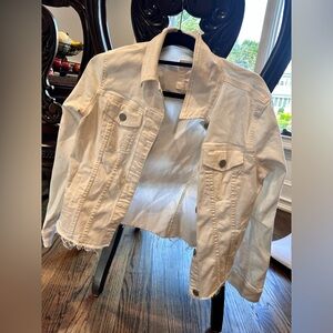 White jean jacket